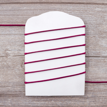 Шнур атласный SAFISA 2 мм, 25 м, цвет 30, бордо. Арт 462-30                  