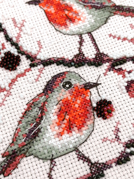 Набор для вышивания  "Зимние ягодки". Арт 13.003.38