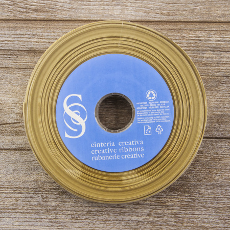 Косая бейка хлопок/полиэстер 20 мм, 25 м, цвет 18, мокко. Арт 6120-20мм-18            