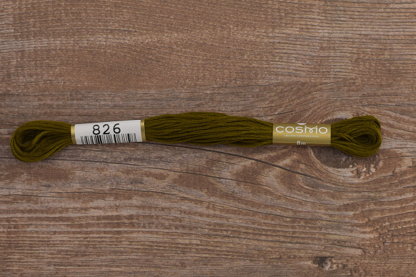 Мулине COSMO однотонный цвет  826       . Арт 25-6/826       