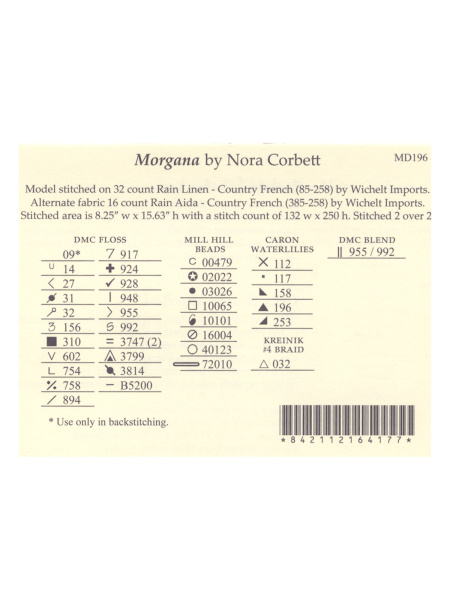 Схема для вышивания MIRABILIA "Моргана". Арт MD196