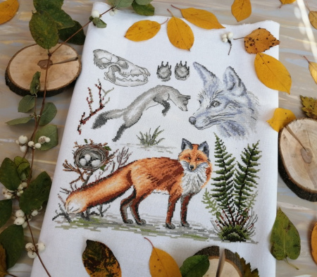 Набор для вышивания "Зоология. Лисица обыкновенная". Арт 03.014.17