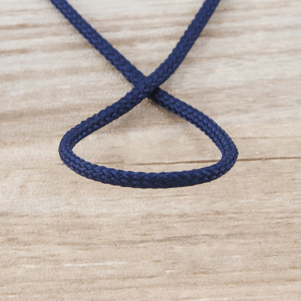 Шнур плетеный SPIRAL ( SAFISA), 4 мм, 25 м, цвет синий темный. Арт 25281-4-15