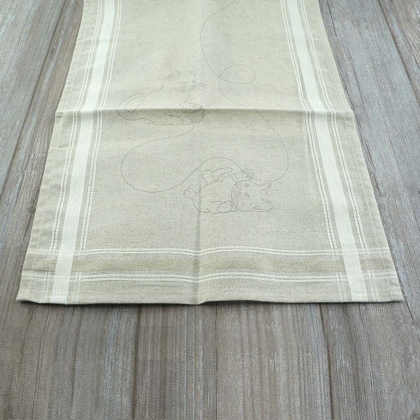 Набор для вышивания дорожки "Кошки" . Арт 63-3801