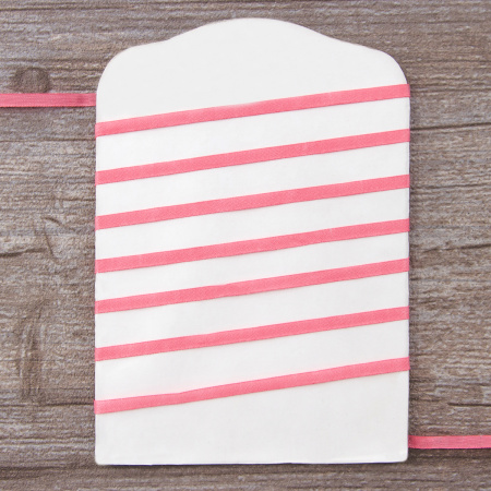 Лента для вышивания SAFISA на блистере, 4 мм, 5 м, цвет 29, розовый. Арт P111-4мм-29             