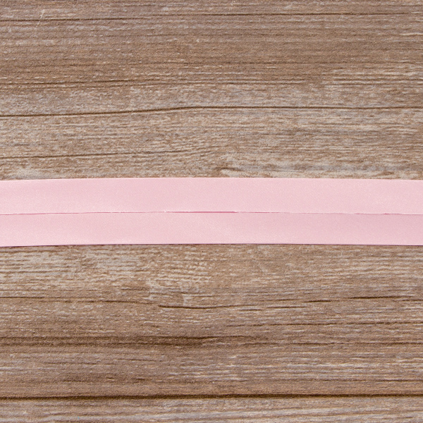 Косая бейка атласная 30 мм, 25 м, цвет 05, розовый. Арт 6260-30мм-05            