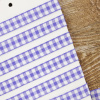 Лента с рисунком клетка SAFISA, 11 мм, 25 м, цвет 08, сиреневый. Арт 469-11мм-08             