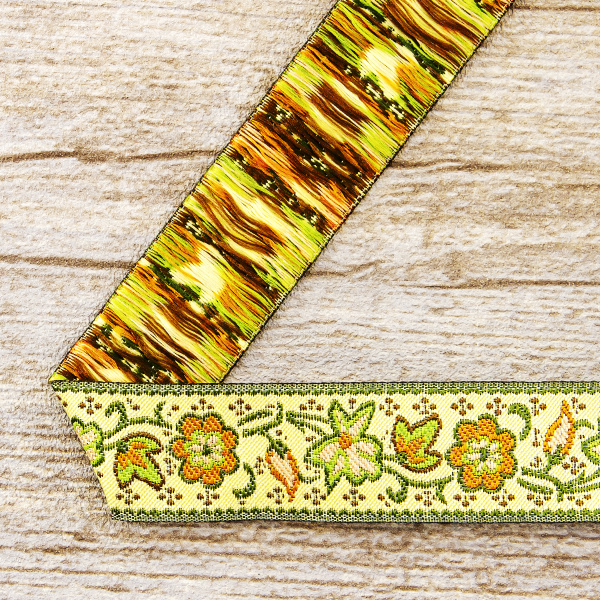 Лента жаккард SAFISA, 25 мм, 15 м, цвет 04. Арт 9191-25мм-04