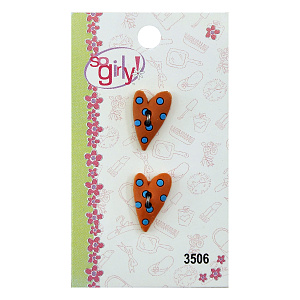 Прорезиненые пуговицы "So Girly". Арт 3506                    