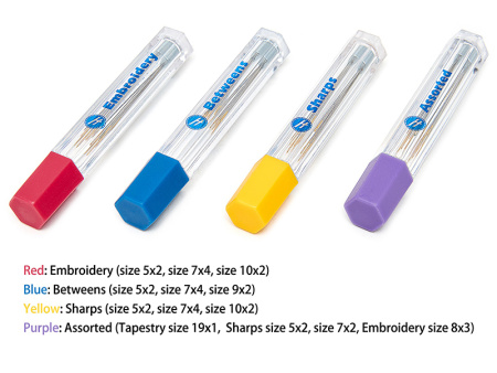Набор игл в пластиковом футляре, 48 шт. в картонном прикассовом стенде. Арт 4923