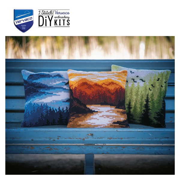 Набор для вышивания подушки "Горы". Арт PN-0199420