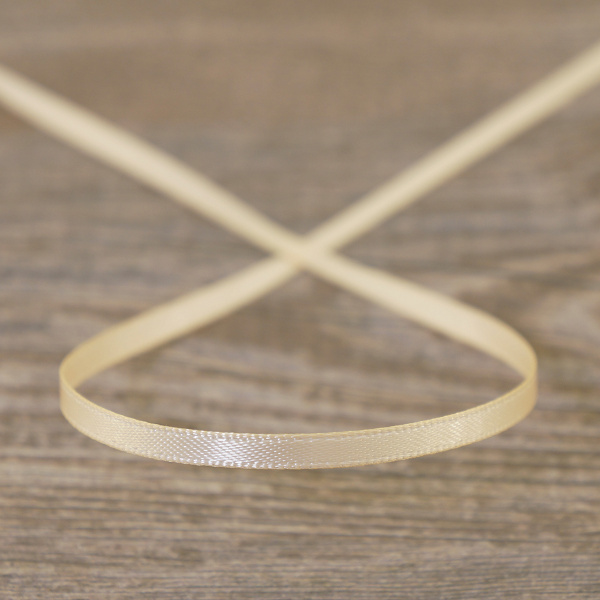 Лента атласная на картонной катушке, цвет золотой. Арт R10103/03