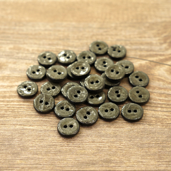 Пуговицы CONCEPT, размер 18, кокос, цвет COL.9 темно-серый. Арт 1919H-018-COL.9