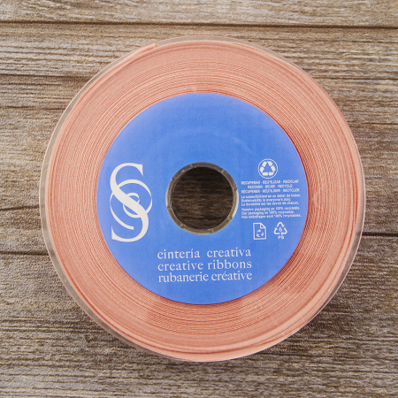 Косая бейка хлопок, 20 мм, 20 м, цвет 83, чайная роза. Арт 6598-20мм-83