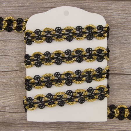 Тесьма PEGA декоративная с люрексом, 20 мм. Арт 844168320DA001          