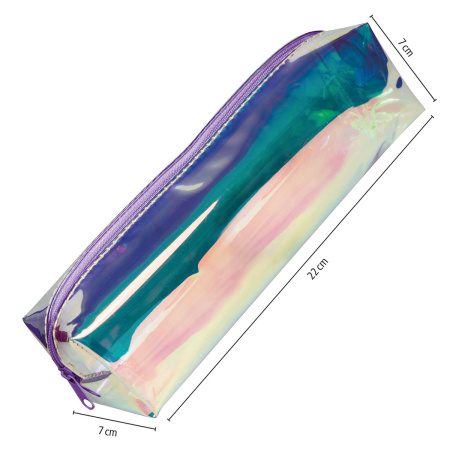 Пенал для ручек "Pencil Case" на молнии, 22 х 7 х 7 см, пвх, цвет радужный. Арт 02964/6