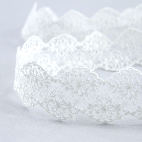 Кружево-вышивка на тюле, 18 мм, 13,5 м. Арт 41693/01