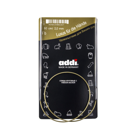 Спицы, круговые, супергладкие, addiClassic №3, 60 см. Арт 105-7/3-60