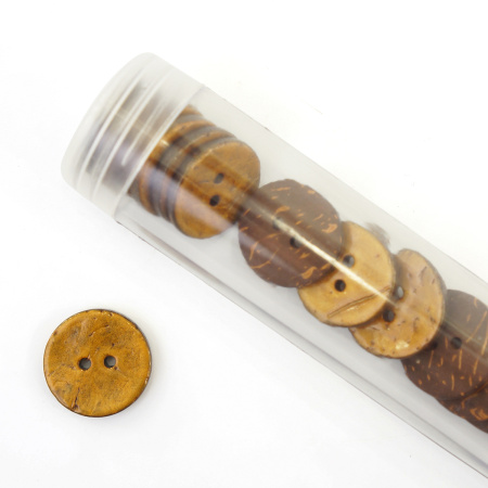 Пуговицы CONCEPT, размер 32, кокос, цвет COL.1 темно-желтый. Арт 1919H-032-COL.1