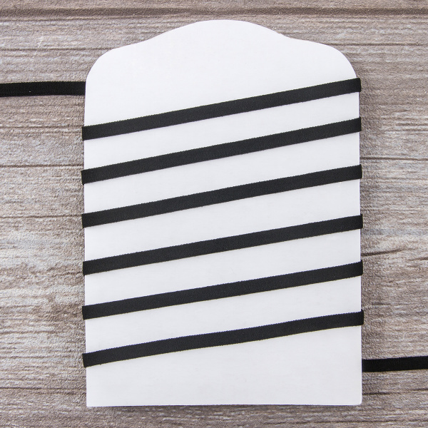 Резинка продежка, Safisa, 5 мм, цвет 01, черный. Арт 4784-5мм-01