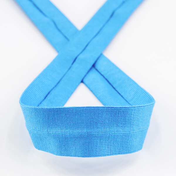 Косая бейка хлопок, 20 мм, 20 м, цвет 16, бирюзовый. Арт 6598-20мм-16