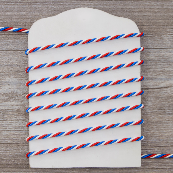 Шнур витой, трехцветный, 3 мм. Арт 845211430DB029           