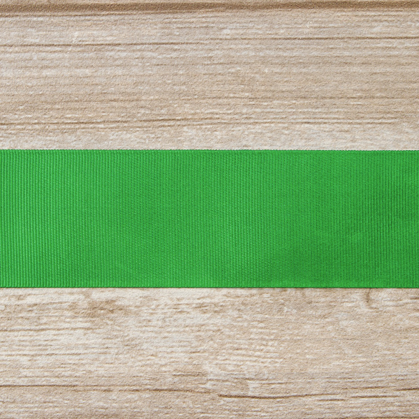 Лента репсовая SAFISA, 50 мм, 25 м, цвет 25 зеленый. Арт 350-50мм-25