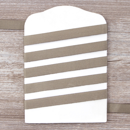 Лента репсовая SAFISA, 10мм, 25 м, цвет 67, серо-зеленый. Арт 350-10мм-67       