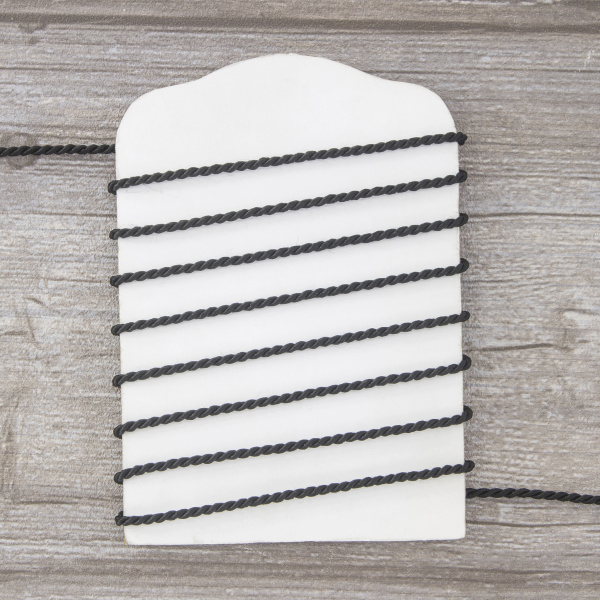 Шнур витой PEGA, черный, 2,8 мм. Арт 845213628A7001