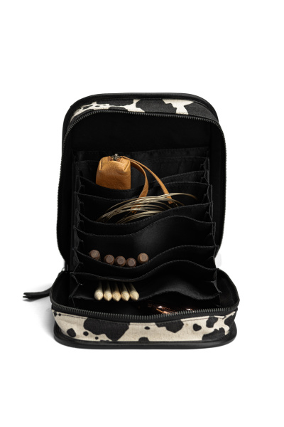 Органайзер для спиц "Canvas Voss" Cow print. Арт QB-4721/Cow print