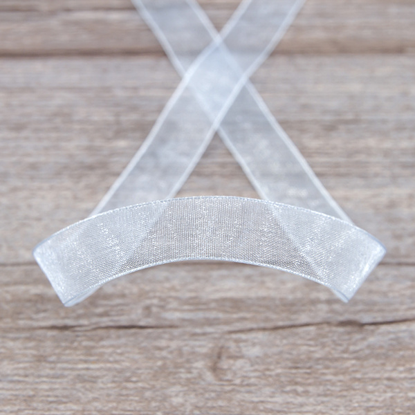 Лента органза SAFISA мини-рулон, 15 мм, 3,5 м, цвет 04, светло-голубой. Арт P00520-15мм-04          