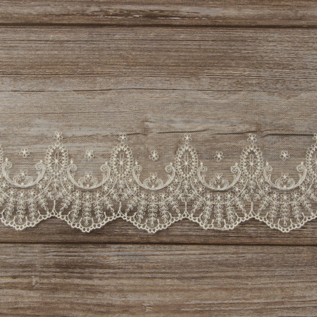 Кружево-вышивка на тюле, 50 мм. Арт 42242/58