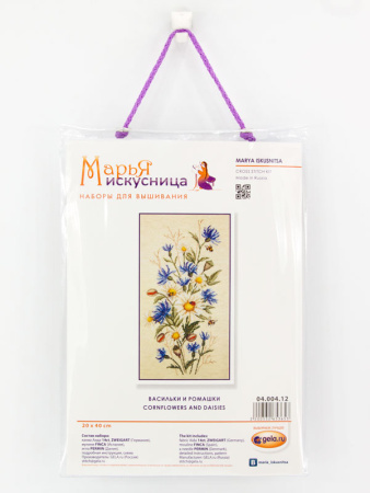 Набор для вышивания "Васильки и ромашки". Арт 04.004.12