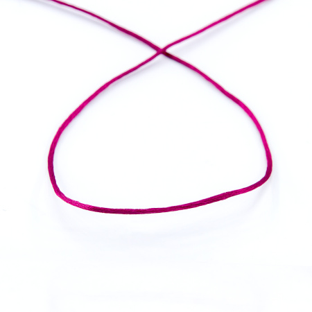 Шнур атласный SAFISA 1,5 мм, 25 м, цвет 30, бордо. Арт 470-30                  