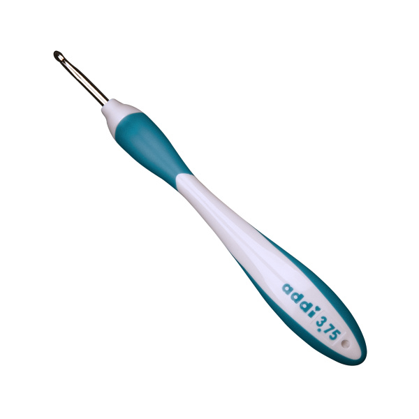 Крючок, вязальный с эргономичной пластиковой ручкой addiSwing №3,75, 16 см. Арт 140-7/3.75-16