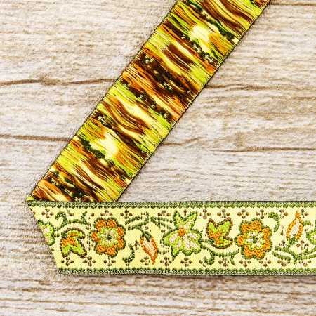 Лента жаккард SAFISA, 25 мм, 15 м, цвет 04. Арт 9191-25мм-04