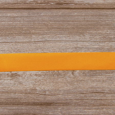 Косая бейка атласная 30 мм, 25 м, цвет 81, облепиховый. Арт 6260-30мм-81            