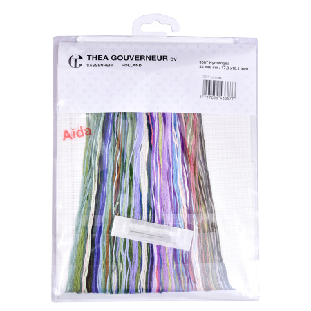 Набор для вышивания "Гортензия", канва аида 16 ct. Арт 3067A                   