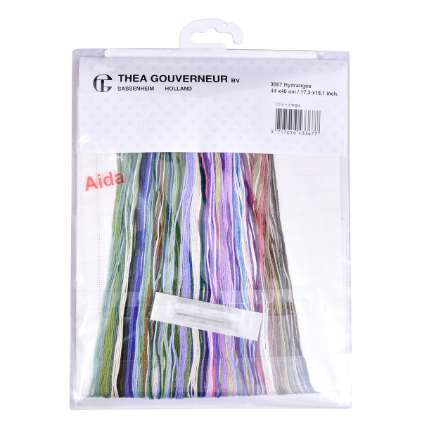 Набор для вышивания "Гортензия", канва аида 16 ct. Арт 3067A                   