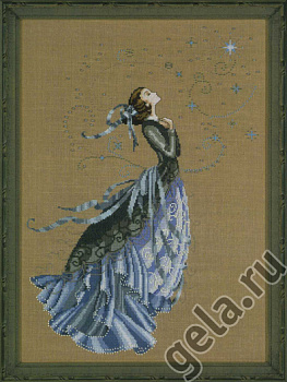 Схема для вышивания MIRABILIA "Мечтательница". Арт MD88                    