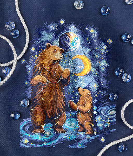 Набор для вышивания "Звездные медведи". Арт 07.005.07