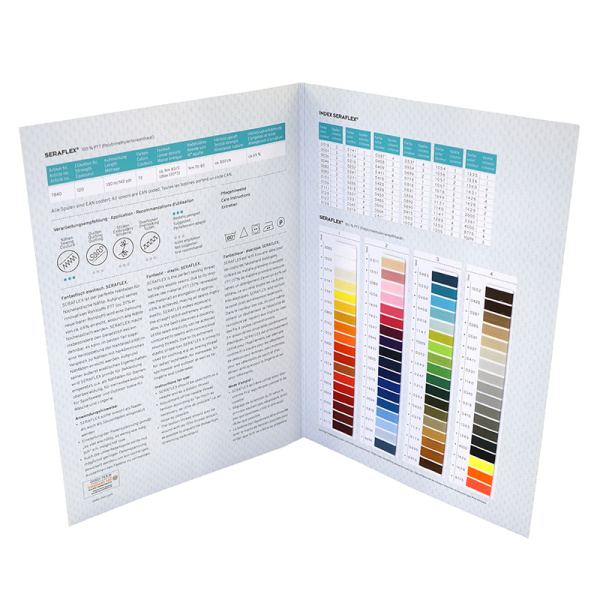 Цветовая карта,  AMANN GROUP METTLER, SERAFLEX. Арт 105130