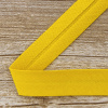 Косая бейка хлопок/полиэстер 20 мм, 25 м, цвет 105, ярко-желтый. Арт 6120-20мм-105           