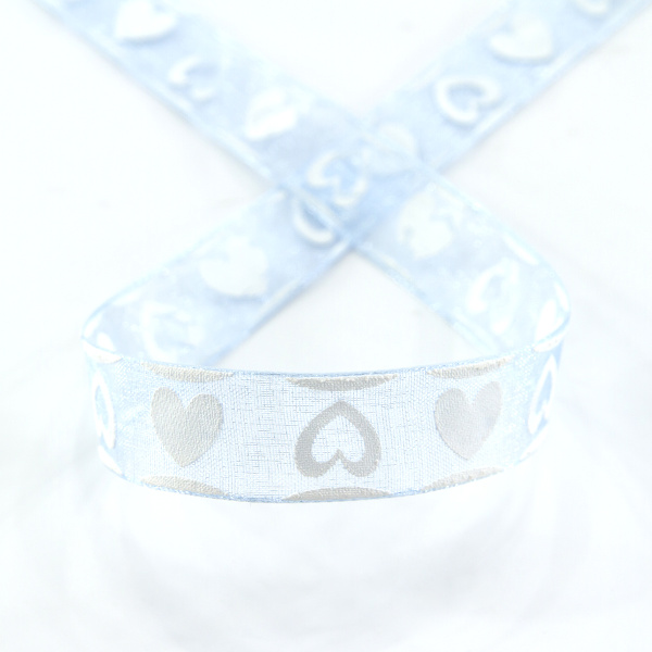 Лента органза с напечатанным рисунком SAFISA, 15 мм, 25 м, цвет 04. Арт 25255-15мм-04           