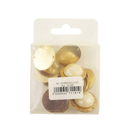 Пуговица DISBOTON, размер 40 цвет C/GOLD1 D 079. Арт 3329540GOLD10D