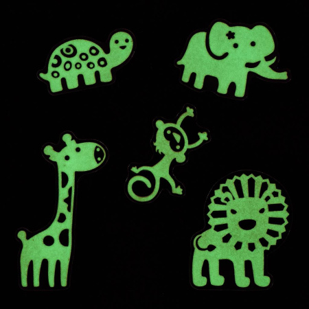 Наклейки флуоресцентные "Сафари" Glow In The Dark. Арт CPT680922