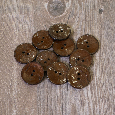 Пуговицы CONCEPT, размер 40, кокос, цвет COL.4 коричневый. Арт 1919H-040-COL.4