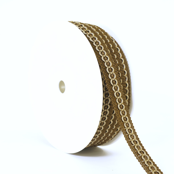 Тесьма PEGA тип интерьерная, цвет коричневый, 17 мм. Арт 844157017DA004          