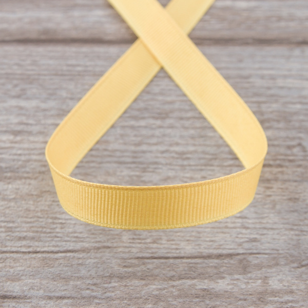 Лента репсовая SAFISA мини-рулон, 15 мм, 3,5 м, цвет 32, желтый. Арт P00350W-15мм-32         