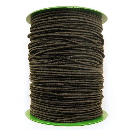 Резинка шляпная SAFISA, 2 мм, цвет 01, черный. Арт 4730-2мм-01         